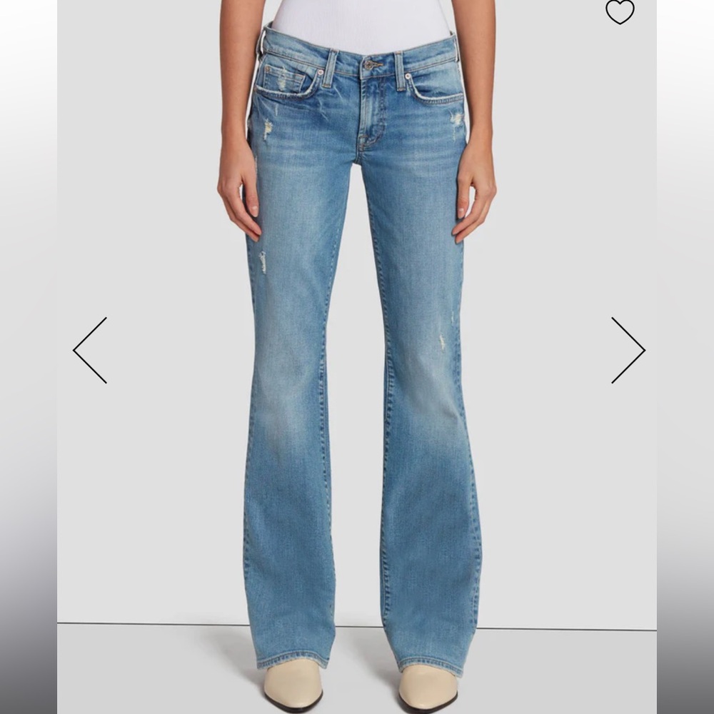 7 For All Mankind Light Blue Flare Jeans